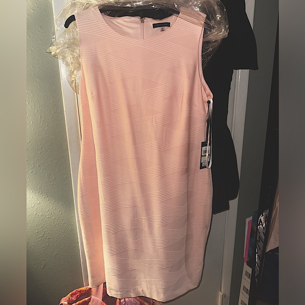 Tommy Hilfiger Pink Midi Dress *NEW WITH TAGS, NEVER WORN*
